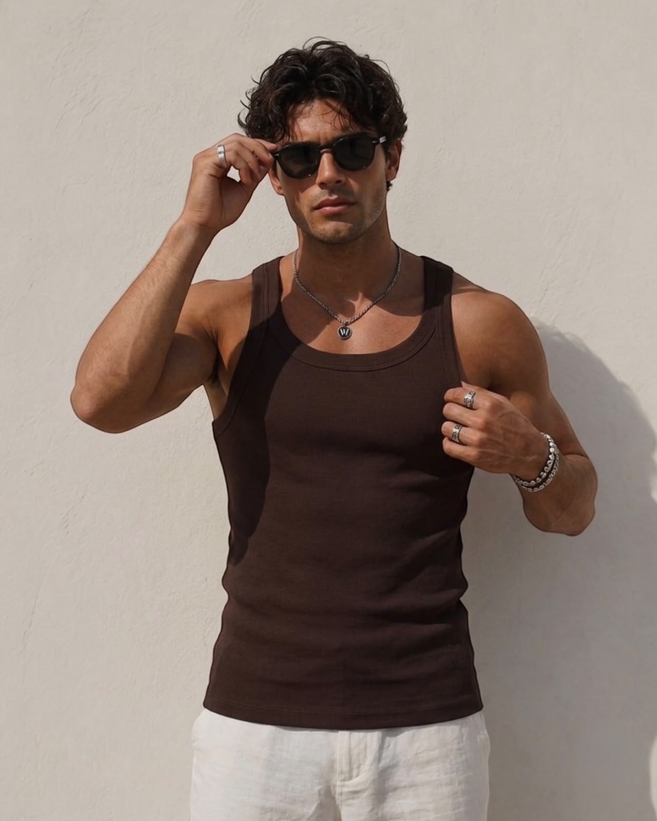 Esqueleto algodón marrón